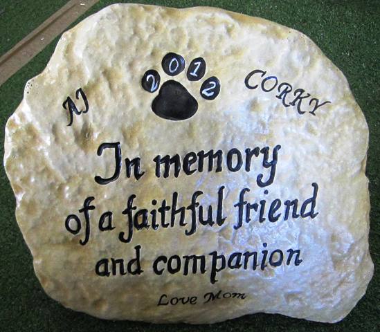 PERSONALISED - MEMORIAL HAND PAINTED - Click Image to Close